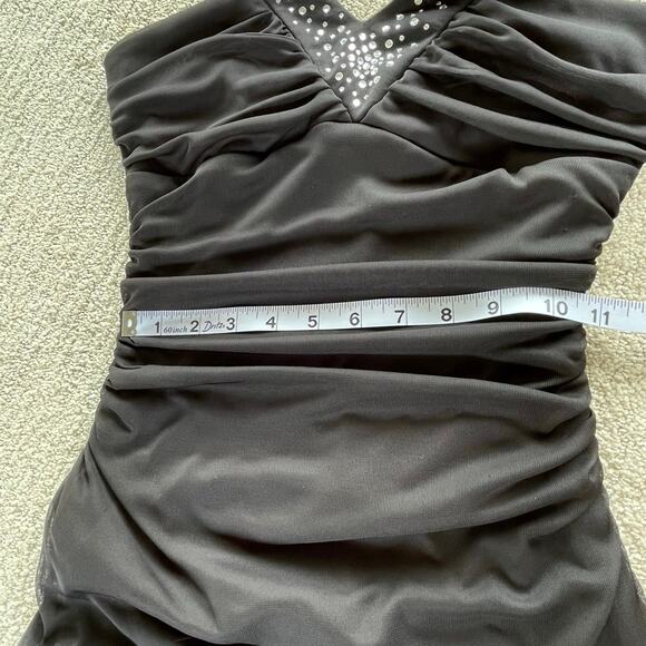 🔥NWT ($78) Trixxi Y2K Halter Diamond Accent Mermaid Dress Prom Evening Party S - Picture 14 of 16